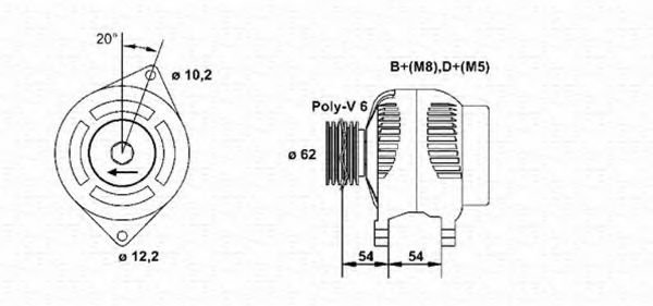 Imagine Generator / Alternator MAGNETI MARELLI 063321809010