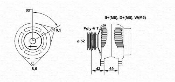 Imagine Generator / Alternator MAGNETI MARELLI 063341353010