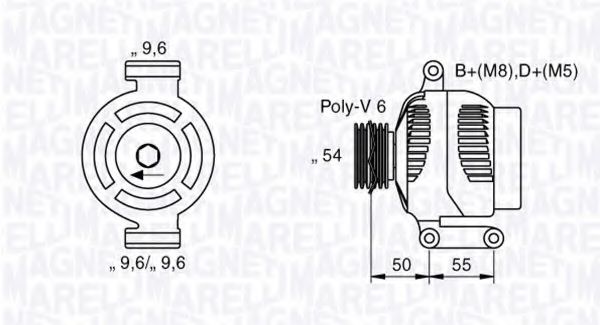 Imagine Generator / Alternator MAGNETI MARELLI 063358062010