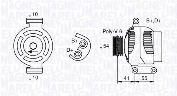 Imagine Generator / Alternator MAGNETI MARELLI 063377022010