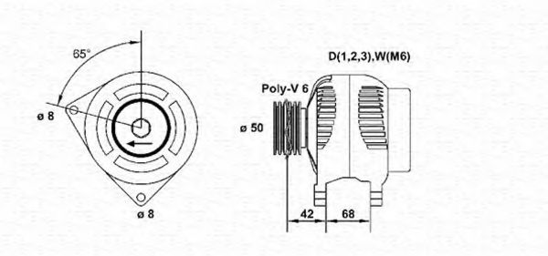 Imagine Generator / Alternator MAGNETI MARELLI 063377406010