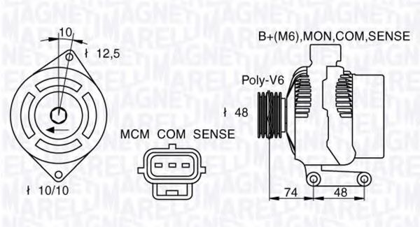 Imagine Generator / Alternator MAGNETI MARELLI 063377411010