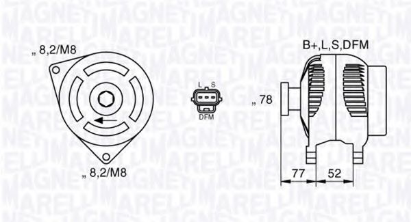 Imagine Generator / Alternator MAGNETI MARELLI 063377418010