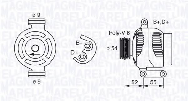 Imagine Generator / Alternator MAGNETI MARELLI 063377493010