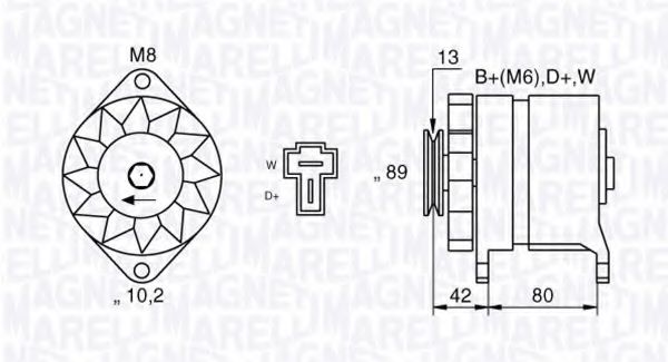 Imagine Generator / Alternator MAGNETI MARELLI 063531446220