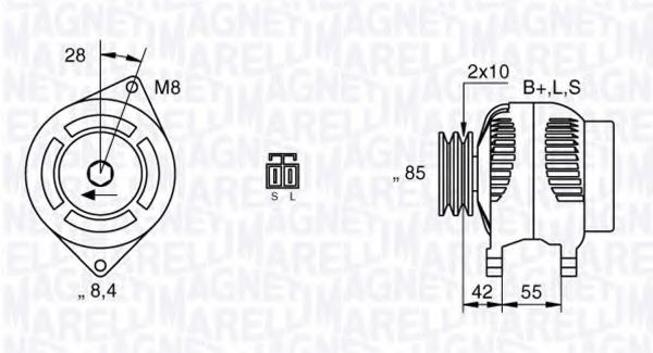 Imagine Generator / Alternator MAGNETI MARELLI 063532608010