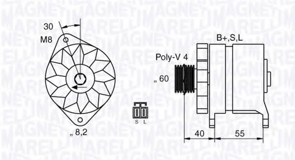 Imagine Generator / Alternator MAGNETI MARELLI 063532611010