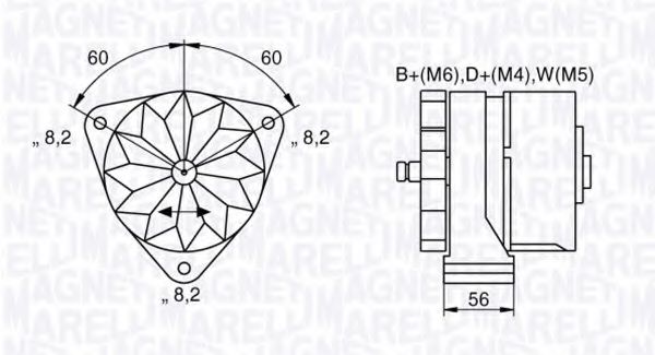 Imagine Generator / Alternator MAGNETI MARELLI 063534897070