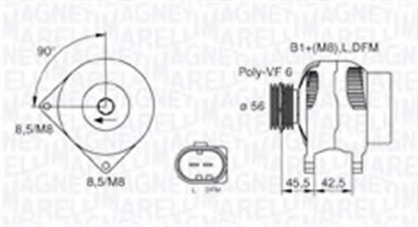 Imagine Generator / Alternator MAGNETI MARELLI 063730001010