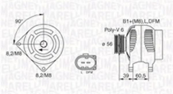 Imagine Generator / Alternator MAGNETI MARELLI 063730004010