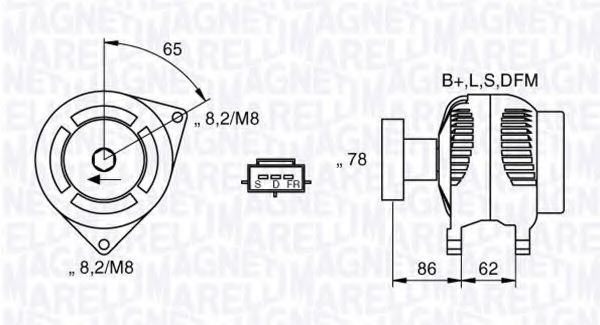 Imagine Generator / Alternator MAGNETI MARELLI 063730011010