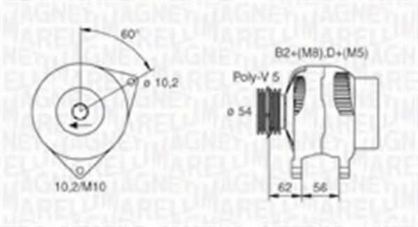 Imagine Generator / Alternator MAGNETI MARELLI 063730020010