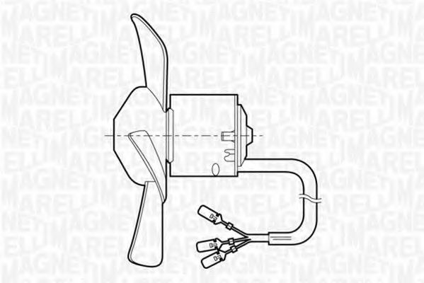 Ventilator, habitaclu MAGNETI MARELLI 069401251010