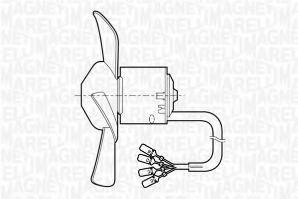 Ventilator, habitaclu MAGNETI MARELLI 069401252010