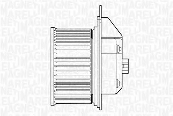 Ventilator, habitaclu MAGNETI MARELLI 069412516010