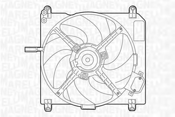 Ventilator, radiator MAGNETI MARELLI 069422011010