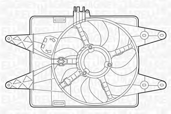 Imagine Ventilator, radiator MAGNETI MARELLI 069422025010