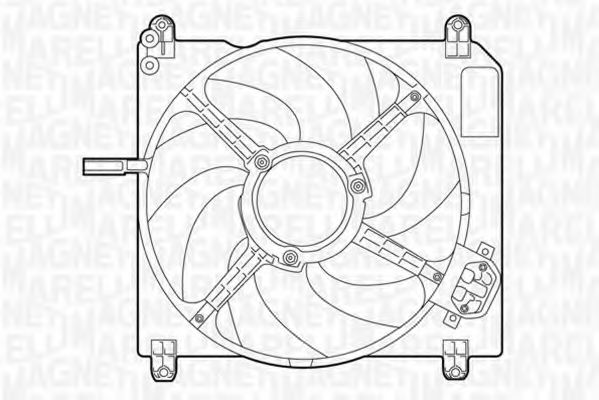 Ventilator, radiator MAGNETI MARELLI 069422029010