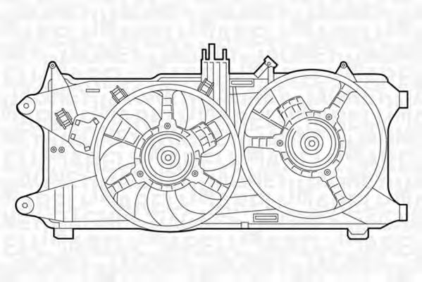 Imagine Ventilator, radiator MAGNETI MARELLI 069422036010