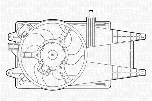 Imagine Ventilator, radiator MAGNETI MARELLI 069422037010