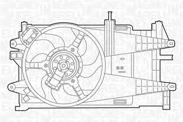 Imagine Ventilator, radiator MAGNETI MARELLI 069422044010