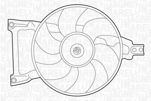 Ventilator, radiator MAGNETI MARELLI 069422200010