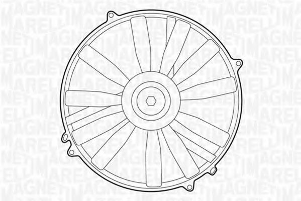 Imagine Ventilator, radiator MAGNETI MARELLI 069422231010