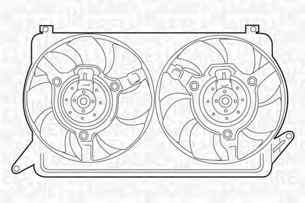 Ventilator, radiator MAGNETI MARELLI 069422244010