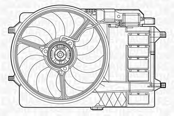 Imagine Ventilator, radiator MAGNETI MARELLI 069422279010