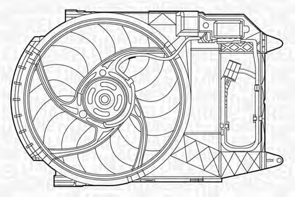 Imagine Ventilator, radiator MAGNETI MARELLI 069422280010