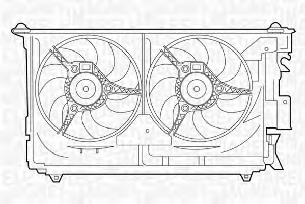 Imagine Ventilator, radiator MAGNETI MARELLI 069422284010