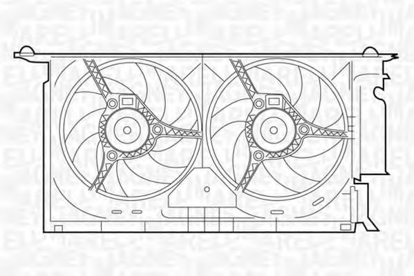 Imagine Ventilator, radiator MAGNETI MARELLI 069422285010