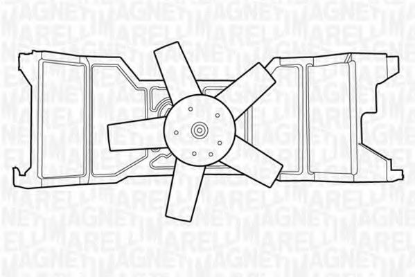 Imagine Ventilator, radiator MAGNETI MARELLI 069422309010