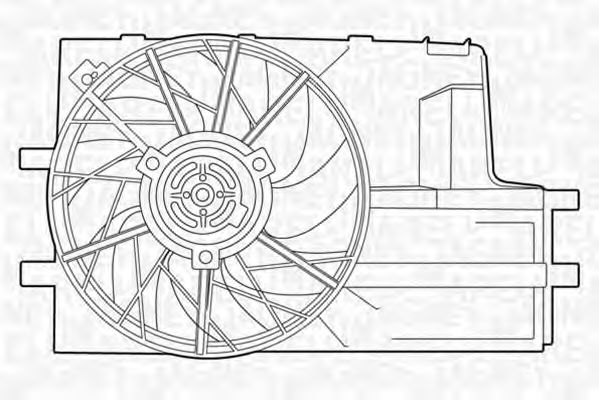 Imagine Ventilator, radiator MAGNETI MARELLI 069422324010