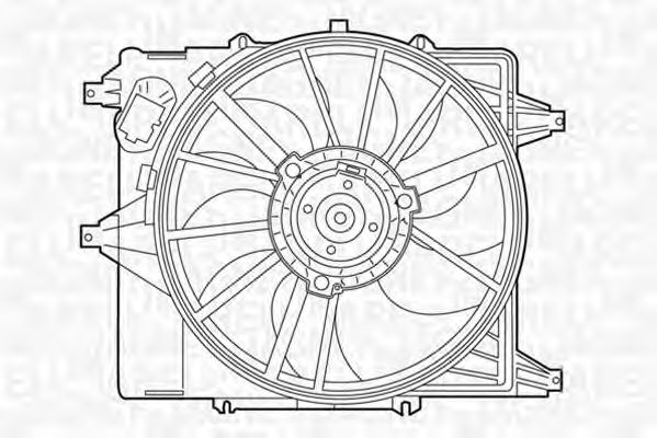 Imagine Ventilator, radiator MAGNETI MARELLI 069422345010