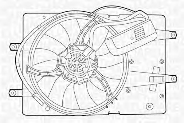 Ventilator, radiator MAGNETI MARELLI 069422393010