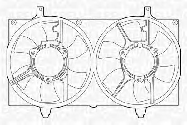 Ventilator, radiator MAGNETI MARELLI 069422421010