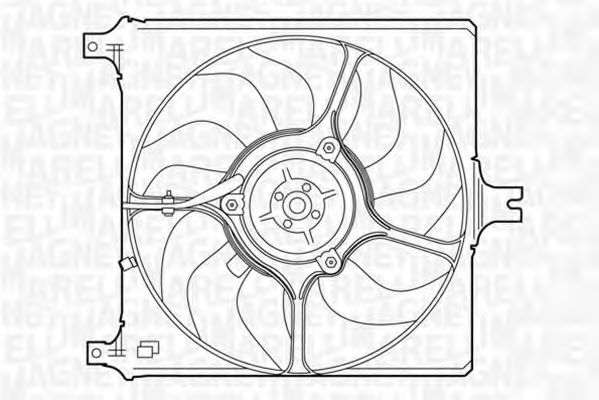 Ventilator, radiator MAGNETI MARELLI 069422443010