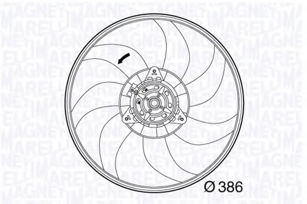 Imagine Ventilator, radiator MAGNETI MARELLI 069422563010