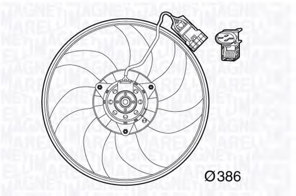 Imagine Ventilator, radiator MAGNETI MARELLI 069422569010