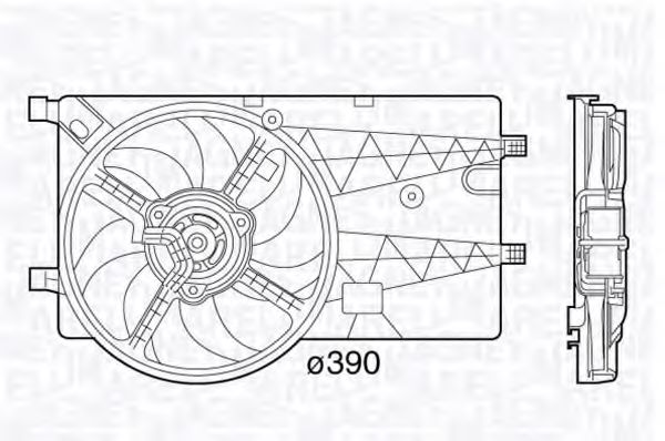 Imagine Ventilator, radiator MAGNETI MARELLI 069422575010