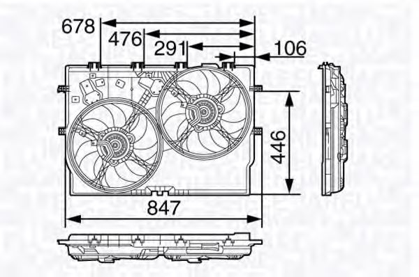 Imagine Ventilator, radiator MAGNETI MARELLI 069422579010