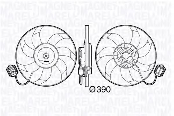 Imagine Ventilator, radiator MAGNETI MARELLI 069422585010