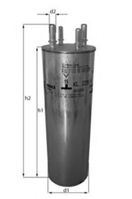 Imagine filtru combustibil MAGNETI MARELLI 154068327600