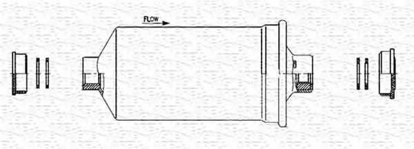 Imagine filtru combustibil MAGNETI MARELLI 213908502700