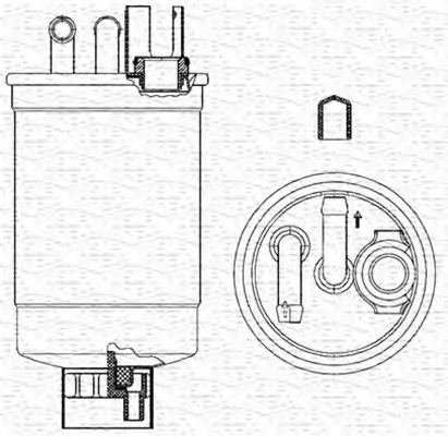 Imagine filtru combustibil MAGNETI MARELLI 213908542000