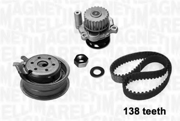 Imagine Set pompa apa + curea dintata MAGNETI MARELLI 341403640002