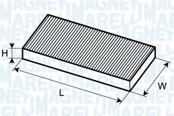 Imagine Filtru, aer habitaclu MAGNETI MARELLI 350203061100