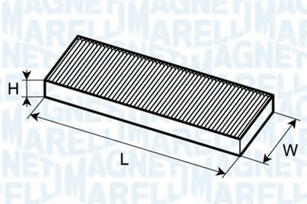 Imagine Filtru, aer habitaclu MAGNETI MARELLI 350203061320