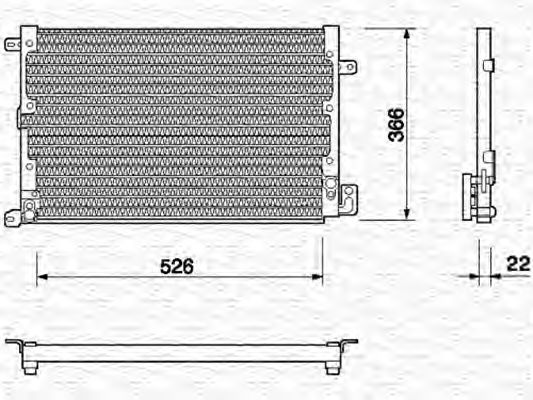 Imagine Condensator, climatizare MAGNETI MARELLI 350203123000